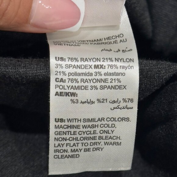 Chicos Womens Gray Charcoal Pull On Slim Dress Pants Size 0.5 Stretch Waistband - Picture 4 of 10